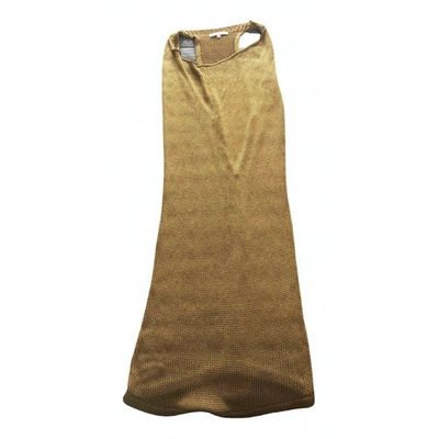 Pre-owned Faith Connexion Mini Dress In Gold