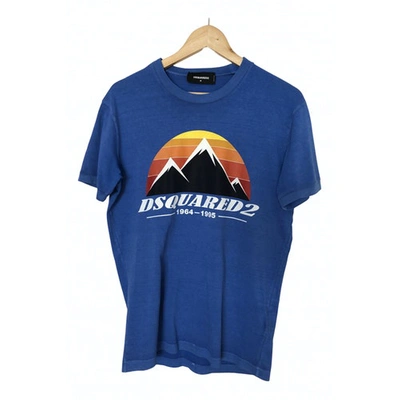 Pre-owned Dsquared2 Blue Cotton T-shirt
