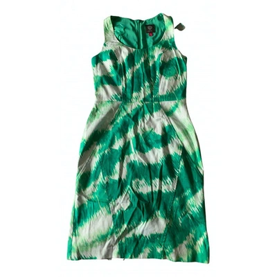 Pre-owned Vince Camuto Green Cotton Dress