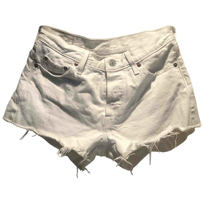 Pre-owned Levi's White Cotton Shorts