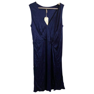 Pre-owned Versace Mid-length Dress In Blue