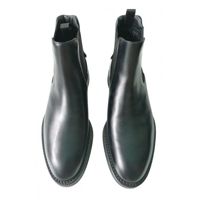 Pre-owned Prada Black Leather Boots