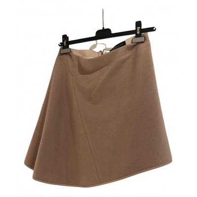 Pre-owned Pringle Of Scotland Cashmere Mini Skirt In Brown