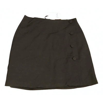 Pre-owned Tara Jarmon Mini Skirt In Black