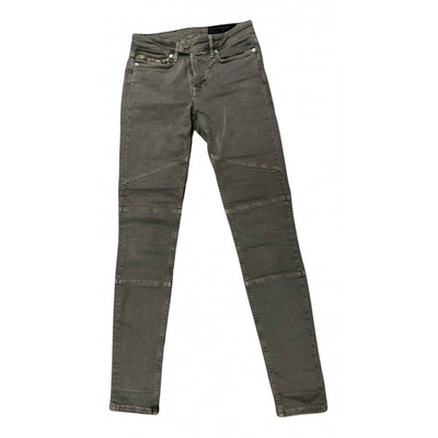 Pre-owned Allsaints Slim Jeans In Khaki