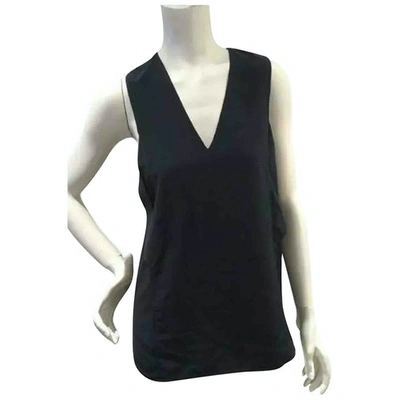 Pre-owned Alexander Wang Silk Vest In Navy