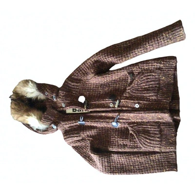 Pre-owned Bark Wool Peacoat In Brown