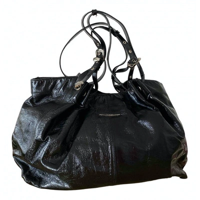 Pre-owned Pinko Leather Handbag In Black