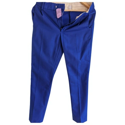 Pre-owned Cote Straight Pants In Blue