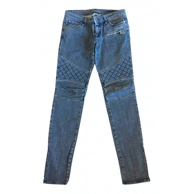 Pre-owned Pinko Straight Jeans In Anthracite