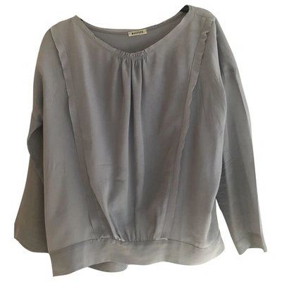 Pre-owned Masscob Silk Blouse In Grey