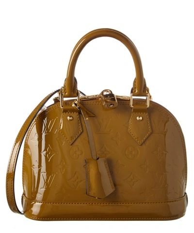 Louis Vuitton Monogram Vernis Alma BB - Orange Handle Bags