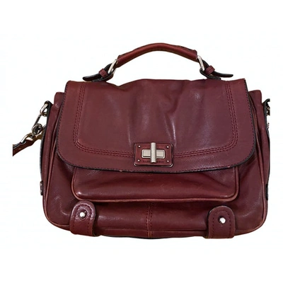 Pre-owned Barbara Bui Leather Handbag In Burgundy