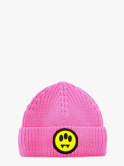 Barrow Fluo Pink 'smile' Woolen Hat