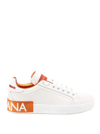 Dolce & Gabbana Portofino Sneakers In White