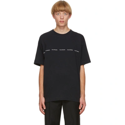 Acne Studios Black Logo Print T-shirt