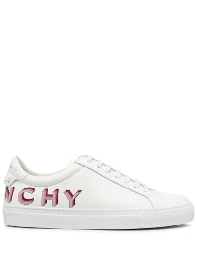 Givenchy White & Purple Logo Urban Knots Sneakers