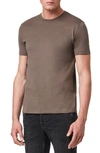 Allsaints Brace Tonic Slim Fit Crewneck T-shirt In Mushroom Brown