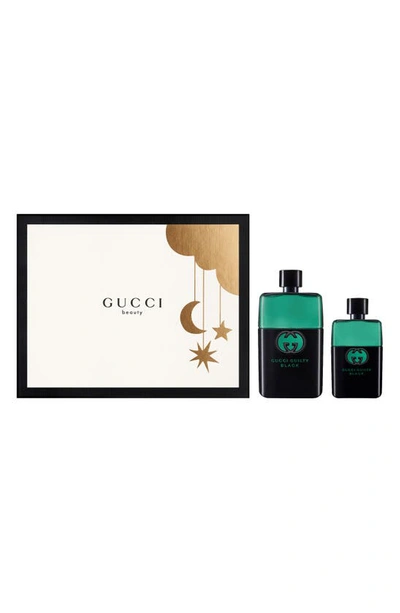 Gucci Guilty Black Pour Homme Eau De Toilette Set (usd $171 Value)
