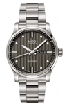 Mido Multifort Automatic Bracelet Watch, 42mm In Silver/ Grey