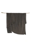 Barefoot Dreamsr Barefoot Dreams Cozychic Light Ribbed Throw In Cocoa