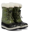 Sorel Kids' Yoot Pac Waterproof Snow Boot In Hiker Green
