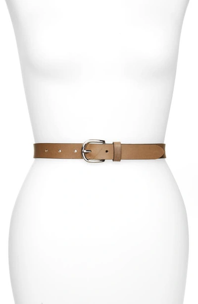 Isabel Marant Zap Leather Belt In Bronze