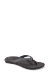 Olukai Ho Opio Flip Flop In Trench Blue/ Stripe