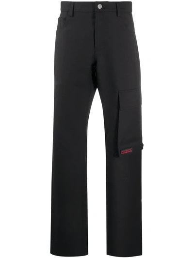 Misbhv High-waisted Technical Trousers In Black