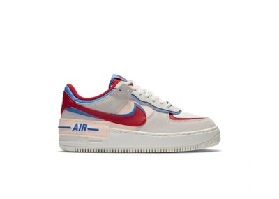 Pre-owned Nike Air Force 1 Low Shadow Sail (women's) In Sail/photo Blue/royal Blue