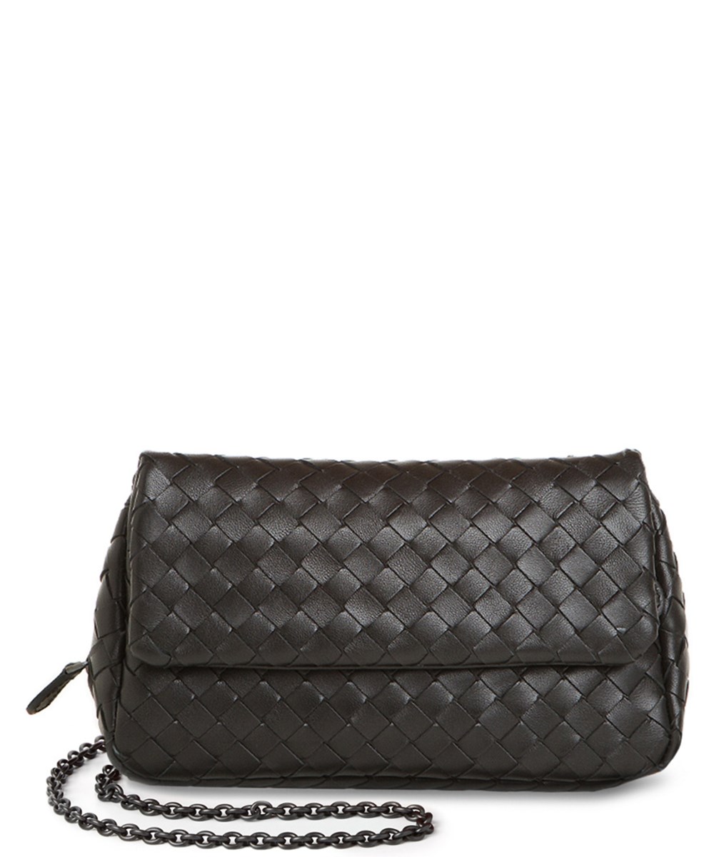 Bottega Veneta Intrecciato Nappa Leather Messenger In Black | ModeSens