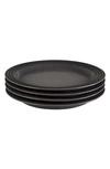 Le Creuset Set Of 4 10 1/2-inch Dinner Plates In Oyster