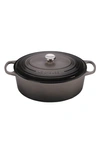 Le Creuset Signature 9 1/2 Quart Oval Enamel Cast Iron French/dutch Oven In Oyster