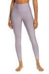 Alo Yoga Airlift High Waist 7/8 Leggings In Lavender Smoke