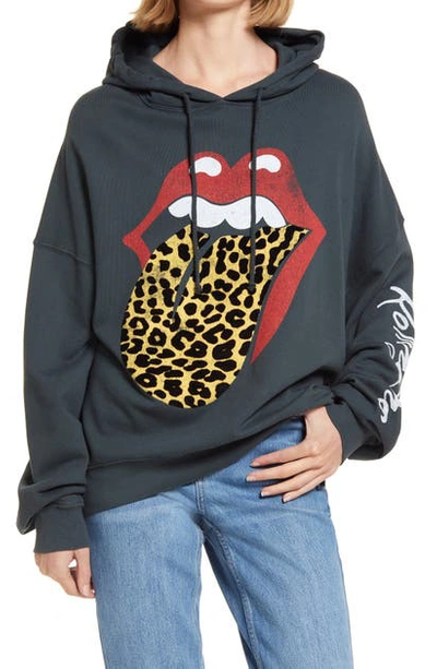 Daydreamer Rolling Stones Hoodie In Vintage Black ModeSens
