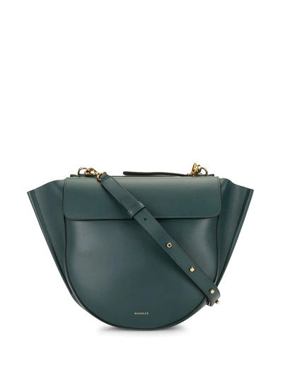 Wandler Medium Hortensia Bag In Teal Leather In Green