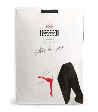 Wolford Satin De Luxe 100 Tights In Black