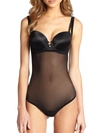 Wolford Tulle Forming String Bodysuit In Black