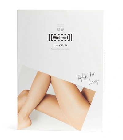 Wolford Luxe 9 Tights In Beige