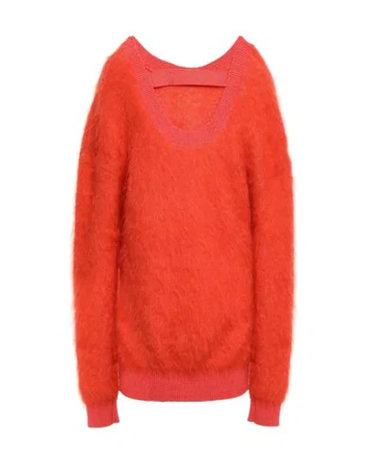 Mugler Sweaters In Rust