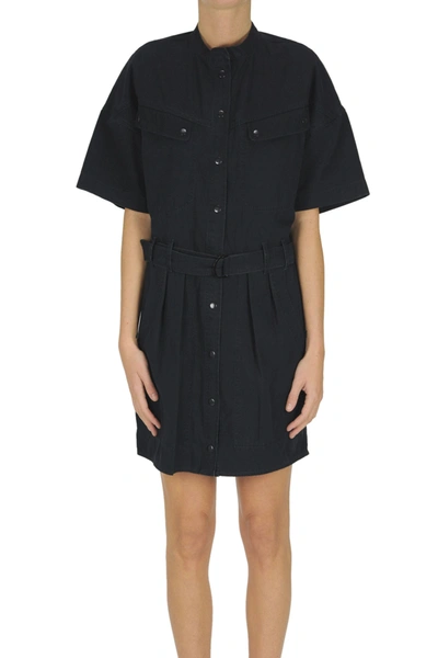 Isabel Marant Étoile Safari Style Shirt Dress In Black