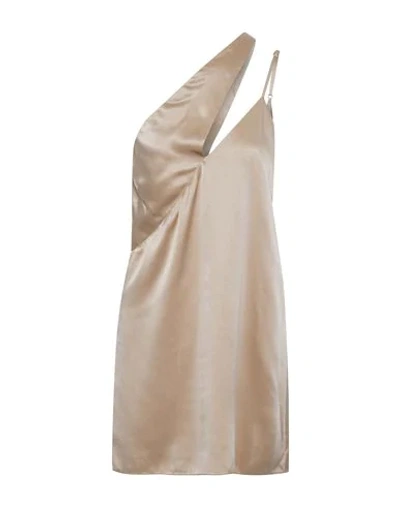 Michelle Mason Short Dress In Sand