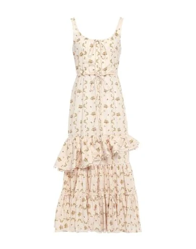 Brock Collection Midi Dress In Light Pink