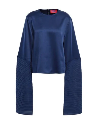 Solace London Blouses In Dark Blue