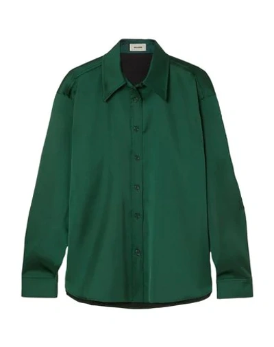 We11 Done Solid Color Shirts & Blouses In Green