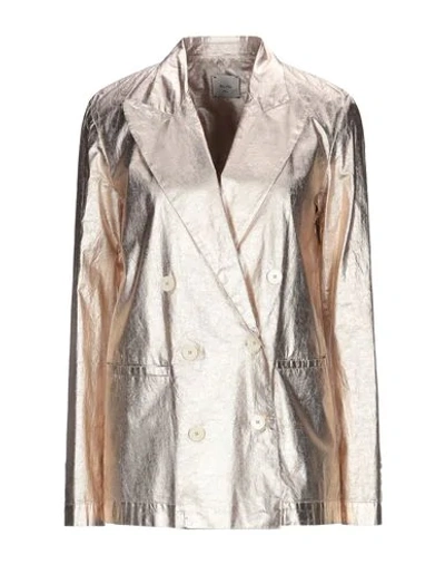 Alysi Suit Jackets In Gold