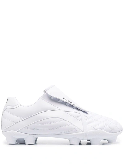 Balenciaga Men's White Soccer Sneakers