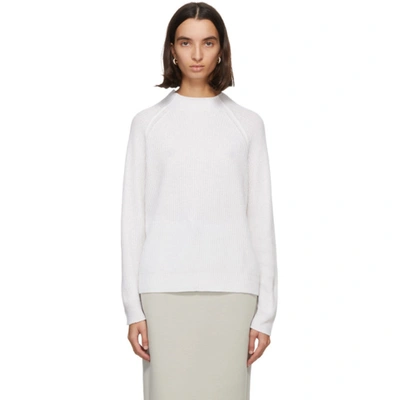 Max Mara White Rosalia Wool & Cashmere Sweater In 001 White