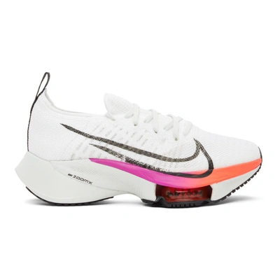 Nike Air Zoom Tempo Next% Women's Running Shoe (white) In White/flash Crimson/hyper Violet