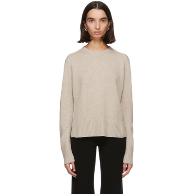 Max Mara S  Taupe Knit Cashmere Getti Sweater In 002 Turtled